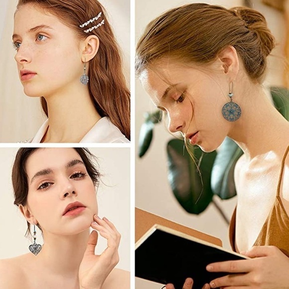 𝅺bohemian Style Set of Earrings - Picture 3 of 8